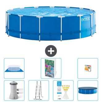 Intex Piscina Con Estructura Redonda - 457x122 Cm - 8-piezas S568