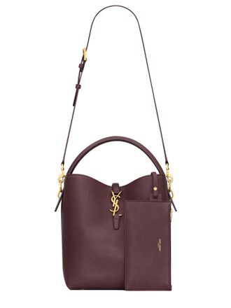 Saint Laurent Womens Shoulder Bag Le 37 Bordeaux Calf Leather