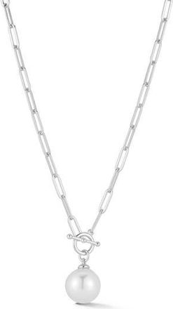 Glaze Jewelry Cultured Freshwater Pearl Pendant Necklace in Silver at Nordstrom Rack