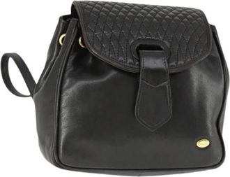 Bally Pre-owned Leren Rugzak - Dames - Vintage Rugzakken - Bruin - ONE Size - Leer - Vintage