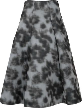Philosophy di Lorenzo Serafini Neopreen Aquarel Motief Rok - Dames - Midirokken - Grijs - S - Rokken