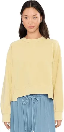 Free People Movement Intercept Pullover Womens Clothing Sunlit Yellow : LG (Womens 12-14), Cotton/Polyester