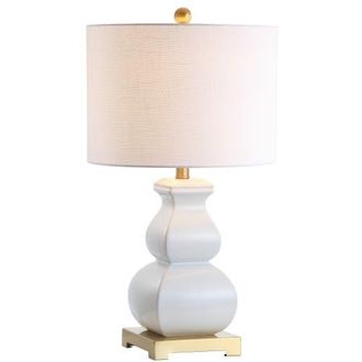 Jonathan Y Designs Vienna Ceramic LED Table Lamp in White at Nordstrom