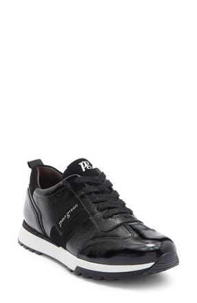 Paul Green Carrie Sneaker in Black Crinkled Patent Combo at Nordstrom Rack, Size 7Us / 4.5Uk