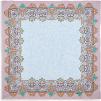 Etro paisley-print scarf - Blue