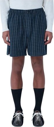 Wales Bonner Sunday Shorts - Heren - Korte Broeken - Blauw - XL - Leer - Korte Broeken