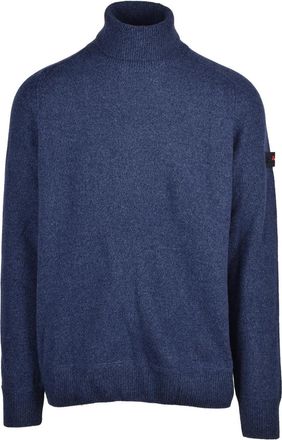 Peuterey Blue Wool-Blend High-Neck Sweatshirt