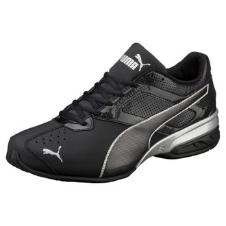 Puma Sneaker PUMA TAZON 6 FM, Herren, Gr. 42,5, puma schwarz, puma silber, Synthetik, Schuhe Sneaker, mit Schn&uuml;rung, mit SOFTFOAM+ D&auml;mpfung, herausnehmbare