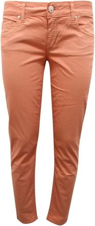 Blugirl Folies WO Broek Perzik Model Bfa 4229 - Dames - Slim Fit Broeken - Roze - W28 - Broeken