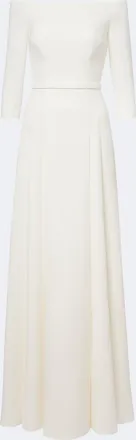 SAFiYAA Bridal Amadora off-shoulder cr&ecirc;pe gown