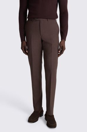 Moss Tailored Fit Dark Plum Performance Trousers