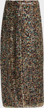 TWP Sylkie Sequined Midi Skirt