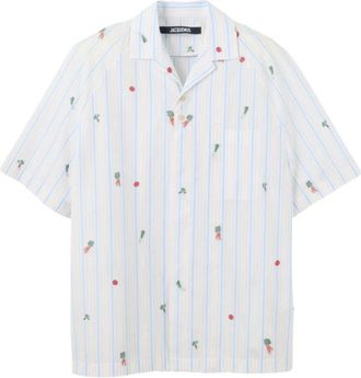 Jacquemus White Stripes Shirts