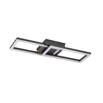 Lindby Lindby L&aacute;mparas De Techo Led finian En Negro Pl&aacute;stico