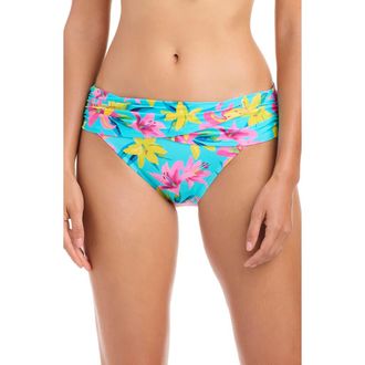 Bleu Rod Beattie Sarong Hipster Bikini Bottoms in Waterfall at Nordstrom, Size 14