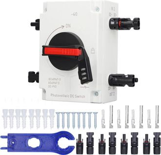 OEM Interruptor De Aislamiento Dc1200v 32a 4p Pv Dc De 2 Entradas Ip66, Transferencia De Conmutaci&oacute;n De Carga De Sumidero Solar Impermeable