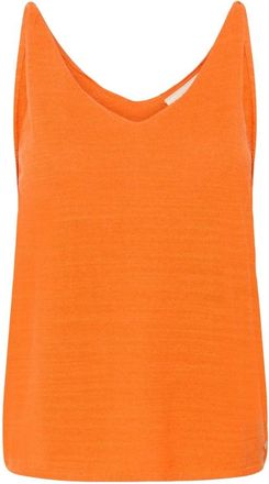 Cream Truien - Dames - V-hals truien - Oranje - S - Truien & Vesten