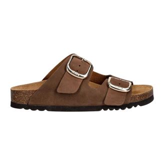 Scholl Noelle Slide - Dames - Schoenen - Bruin - Maat: 36 EU Leer