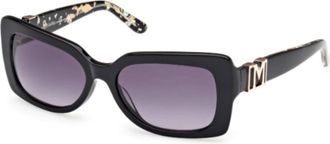 Guess Gm 00018 Zonnebrillen - unisex - Zonnebrillen - Zwart - 56 MM - Accessoires