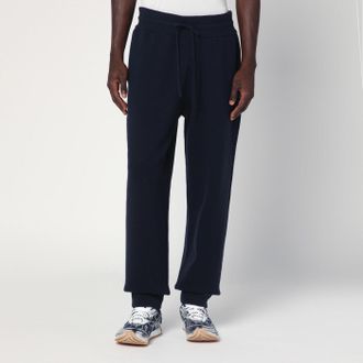 Burberry Navy blue cashmere-blend jogging pants