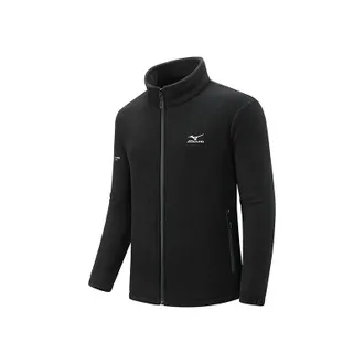 Mizuno Logo Fleece Jacket Black A2CC3505