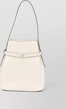 Toteme leather bucket bag shoulder strap handle