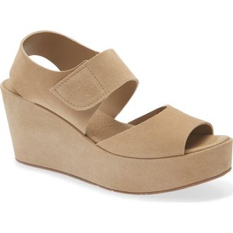 Pedro Garcia Helen Platform Wedge Sandal in Dijon Castoro at Nordstrom, Size 10.5Us