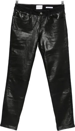 7 For All Mankind Coated Zip-detail Jeans
