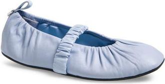 Rag & Bone Spire Ruched Mary Jane Flat in Sky Blue at Nordstrom, Size 6.5Us