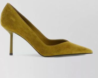 Le Silla suede v-neck pumps