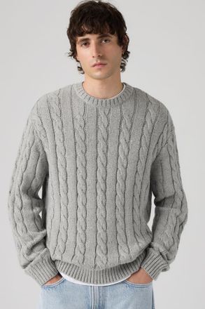 Levi's Laurel Crew Sweater - Hombre - 2XL - Gris / Neps Grey Heather