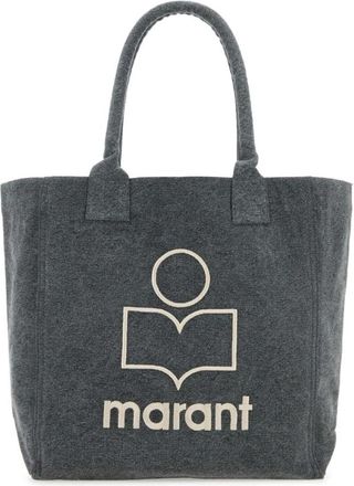 Isabel Marant Tassen, Dames, Grijs, ONE Size, Nylon, Small Yenky Bag