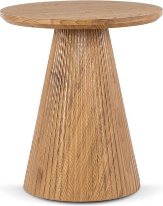 OEM Mesa De Centro Con Borde De 50 Cm, Roble Moderno