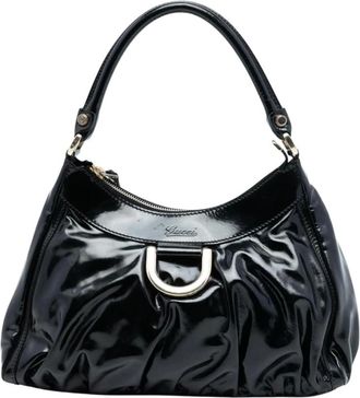 Gucci Pre-owned Shoulder Bags, female, Black, Size: ONE SIZE Pre-owned Leather Shoulder Bag