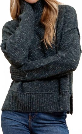 Blu Pepper Winter Haven Sweater In Hunter Green
