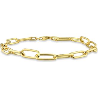Delmar 6mm Paper Clip Chain Bracelet in Gold at Nordstrom Rack
