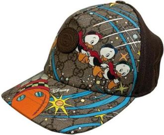 Gucci Pre-owned Accessories, female, Brown, Size: ONE SIZE Pre-owned Leather hats