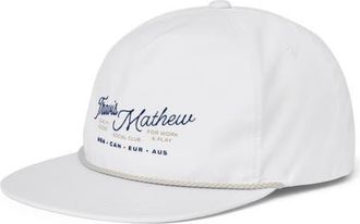 Travis Mathew Gate Crasher Snapback Baseball Cap in White at Nordstrom