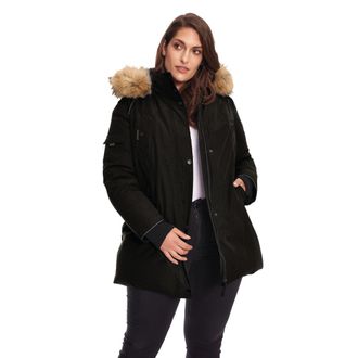 Alpine North GLACIER PLUS SIZE - Vegan Down Classic Winter Parka Jacket in Black at Nordstrom, Size 4X