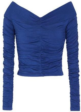 8 by YOOX OFF-SHOULDER FRONT GATHERING TOP