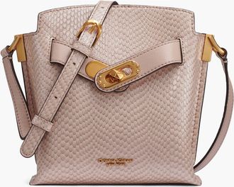 DKNY Bridgehampton Snake Small Crossbody in Snow Petal at Nordstrom