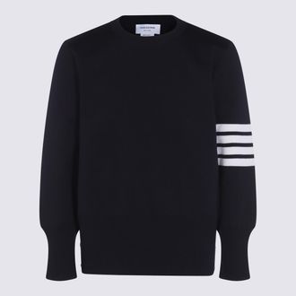 Thom Browne Blue Wool Knitwear