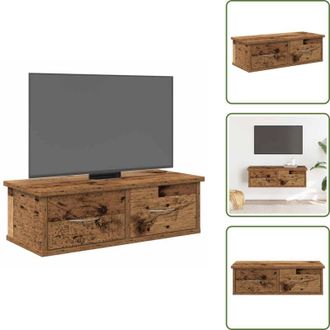 vidaXL The Living Store Armadietto a Muro Legno Antico 60x26x18,5 cm in Truciolato - Armadio TV