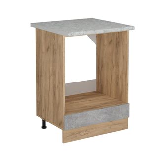 Vicco Armario Para Horno Empotrado R-line, Hormig&oacute;n, 60 Cm Et M&aacute;rmol