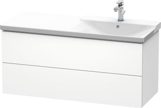 Duravit Duravit L-cube M&oacute;dulo Mural 1220mm De Ancho, Profundidad 481, 2 Cajones, Apto Para P3 Comfort Art&iacute;culo 233412, Lavabo A La Derecha, Color: Blanco Mate
