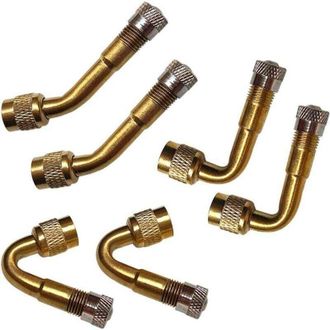 OEM Extensor De V&aacute;lvula De Neum&aacute;tico De 6 Piezas Con Adaptador - Extensi&oacute;n De 45&deg;, 90&deg;, 135&deg; - Boquilla De Inflado Angular Para Autom&oacute;viles, Camiones, Mot