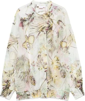 Genny Jungle Flower Curl Jacket - Blouses & Shirts - Mujer - Multicolor - S