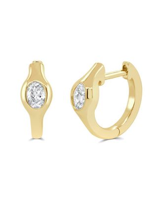 Sabrina Designs 14K 0.32 Ct. Tw. Diamond Huggie Earrings