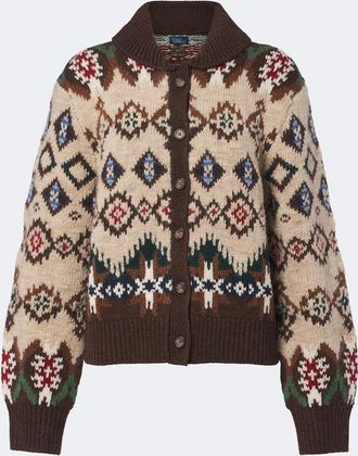Polo Ralph Lauren Jacquard wool and cashmere cardigan