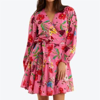 Draper James Jordan Wrap Dress In Lurex Floral